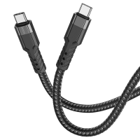 Кабель Hoco U110 Type-C to Type-C 60W 3A 1.2м black