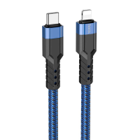 Кабель Hoco U110 Type-C to Lightning 20W 3A 1.2м blue