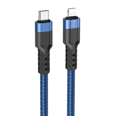 Кабель Hoco U110 Type-C to Lightning 20W 3A 1.2м blue