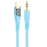 Audio кабель AUX Hoco UPA25 Lightning to 3.5мм 1м blue