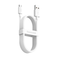 Кабель Baseus Simple Wisdom USB-A to Micro USB 2.1A 1.5м white (2pcs/set)