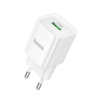 Зарядний пристрій Hoco C145A 18W 3A USB-A white