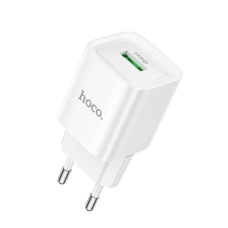 Зарядний пристрій Hoco C145A 18W 3A USB-A white