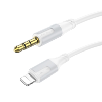 Audio кабель AUX Borofone BL19 Lightning to 3.5мм 1м white