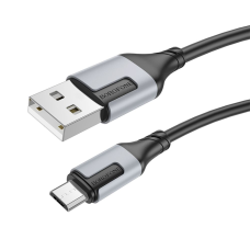 Кабель Borofone BX101 Creator USB-A to Micro USB 12W 2.4A 1м black