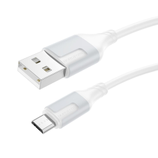Кабель Borofone BX101 Creator USB-A to Micro USB 12W 2.4A 1м white