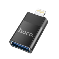 Перехідник Hoco UA17 Lightning to USB black