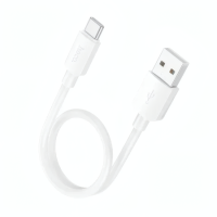 Кабель Hoco X96 USB-A to Type-C 27W 3A 0.25м white