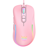 Мишка дротова ігрова Onikuma CW907 pink