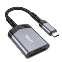 Перехідник Hoco UA25 Type-C to Card Reader gray