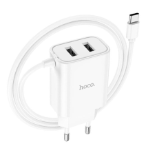 Зарядний пристрій Hoco C103A 10.5W 2.1A 2USB-A з кабелем A-C white