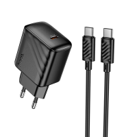 Зарядний пристрій Hoco CS24A 25W 3A USB-С з кабелем C-C black
