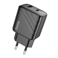 Зарядний пристрій Hoco CS23A 30W 3A USB-A+USB-С black