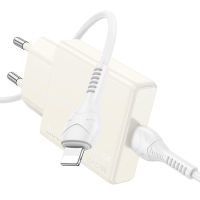 Зарядний пристрій Hoco N44 30W 3A USB-C з кабелем C-L white