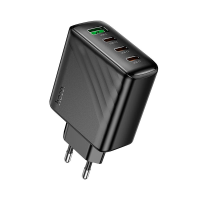 Зарядний пристрій Hoco CS27A 67W 3A USB-A+3USB-С black