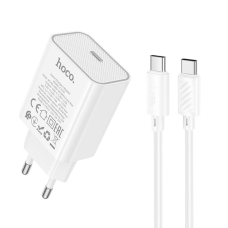 Зарядний пристрій Hoco C143A 20W 3A USB-C з кабелем C-C white