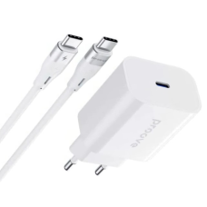 Зарядний пристрій Proove Rapid 30W 3A USB-C з кабелем C-C white