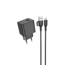 Зарядний пристрій Borofone BAS11A 10.5W 2.1A USB-A з кабелем A-M black