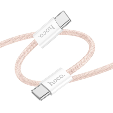 Кабель Hoco X104 Type-C to Type-C 60W 3A 2м pink