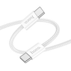 Кабель Hoco X104 Type-C to Type-C 60W 3A 1м white