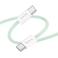 Кабель Hoco X104 Type-C to Type-C 60W 3A 1м green