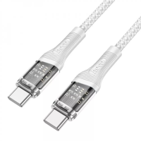 Кабель Hoco U111 Type-C to Type-C 60W 3A 1.2м gray