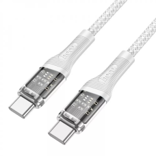 Кабель Hoco U111 Type-C to Type-C 60W 3A 1.2м gray