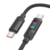 Кабель Hoco U126 Type-C to Type-C 100W 3A 1.2м black