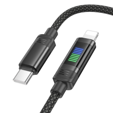 Кабель Hoco U126 Type-C to Lightning 27W 3A 1.2м black