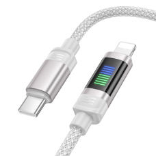 Кабель Hoco U126 Type-C to Lightning 27W 3A 1.2м gray