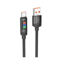 Кабель Hoco U126 USB-A to Type-C 27W 2.4A 1.2м black