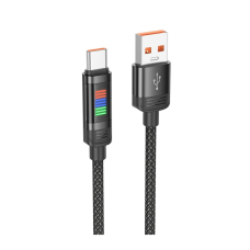Кабель Hoco U126 USB-A to Type-C 27W 2.4A 1.2м black