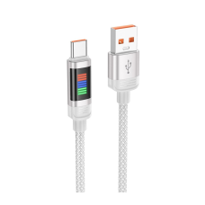 Кабель Hoco U126 USB-A to Type-C 27W 2.4A 1.2м gray