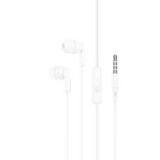 Навушники Hoco M121 3.5мм з мікрофоном white