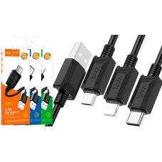 Кабель Hoco X73 USB-A to Micro USB 12W 2.4A 1м black