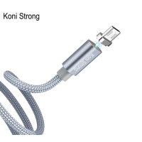 Кабель Koni Strong KS10m Magnetic USB-A to Micro USB 10W 2A 1м gray
