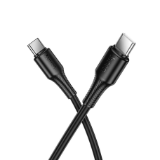 Кабель Hoco X120 Type-C to Type-C 60W 3A 1м black