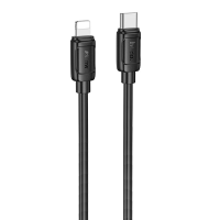 Кабель Hoco X115 Surpass Type-C to Lightning 27W 3A 1м black