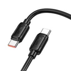 Кабель Hoco X115 Surpass Type-C to Type-C 240W 5A 1м black