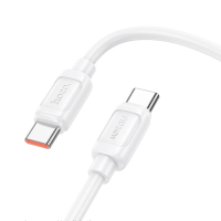 Кабель Hoco X115 Surpass Type-C to Type-C 240W 5A 1м white