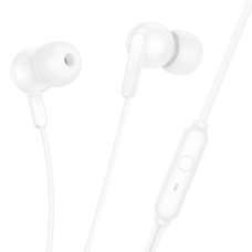 Навушники Hoco M124 3.5мм з мікрофоном white