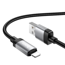 Кабель Hoco X117 Star USB-A to Lightning 12W 2.4A 1м black