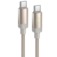 Кабель Hoco X117 Star Type-C to Type-C 60W 3A 1м gold