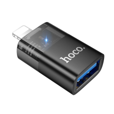 Перехідник Hoco UA36 Lightning to USB-A black
