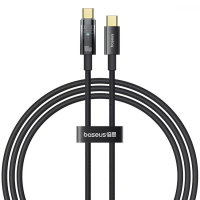 Кабель Baseus Explorer Series Auto Power-Off Type-C to Type-C 100W 5A 2м (CATS000301) black