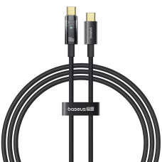 Кабель Baseus Explorer Series Auto Power-Off Type-C to Type-C 100W 5A 2м (CATS000301) black