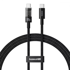 Кабель Baseus Gem Fast-Charging Data Cable Type-C to Type-C 100W 5A 1м (P10373000111) black