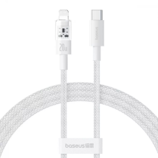 Кабель Baseus Gem Fast-Charging Data Cable Type-C to Lightning 20W 3A 2м (P10373001211) white