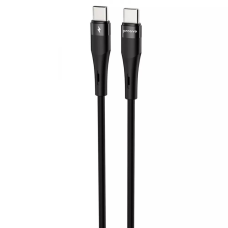 Кабель Proove Light Silicone Plus Type-C to Type-C 60W 3A 1м black