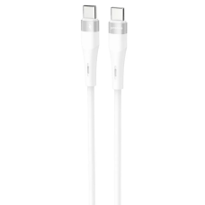 Кабель Proove Light Silicone Plus Type-C to Type-C 60W 3A 1м white